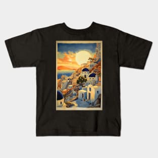 Santorini, Greece Kids T-Shirt